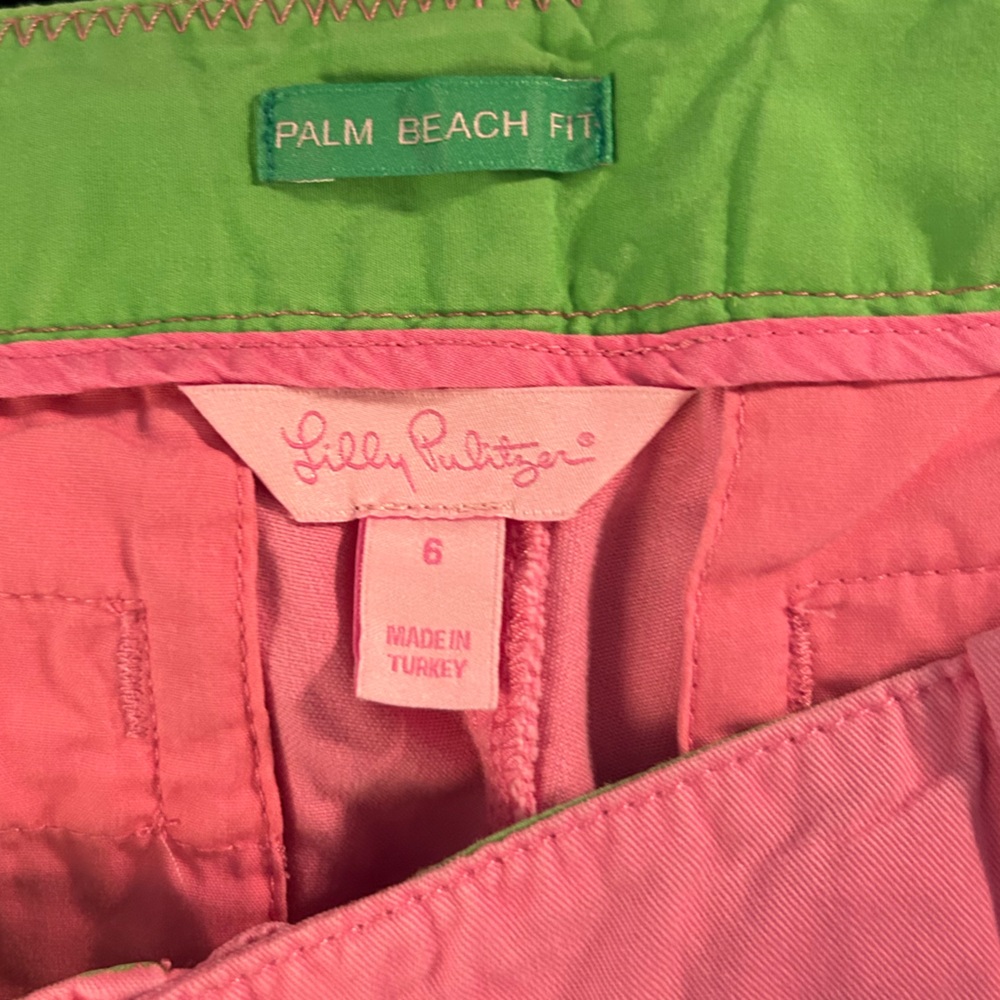 Lilly Pulitzer Palm Beach Fit Pink Capri Pants - Picture 4 of 4